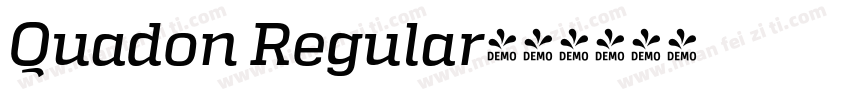 Quadon Regular字体转换